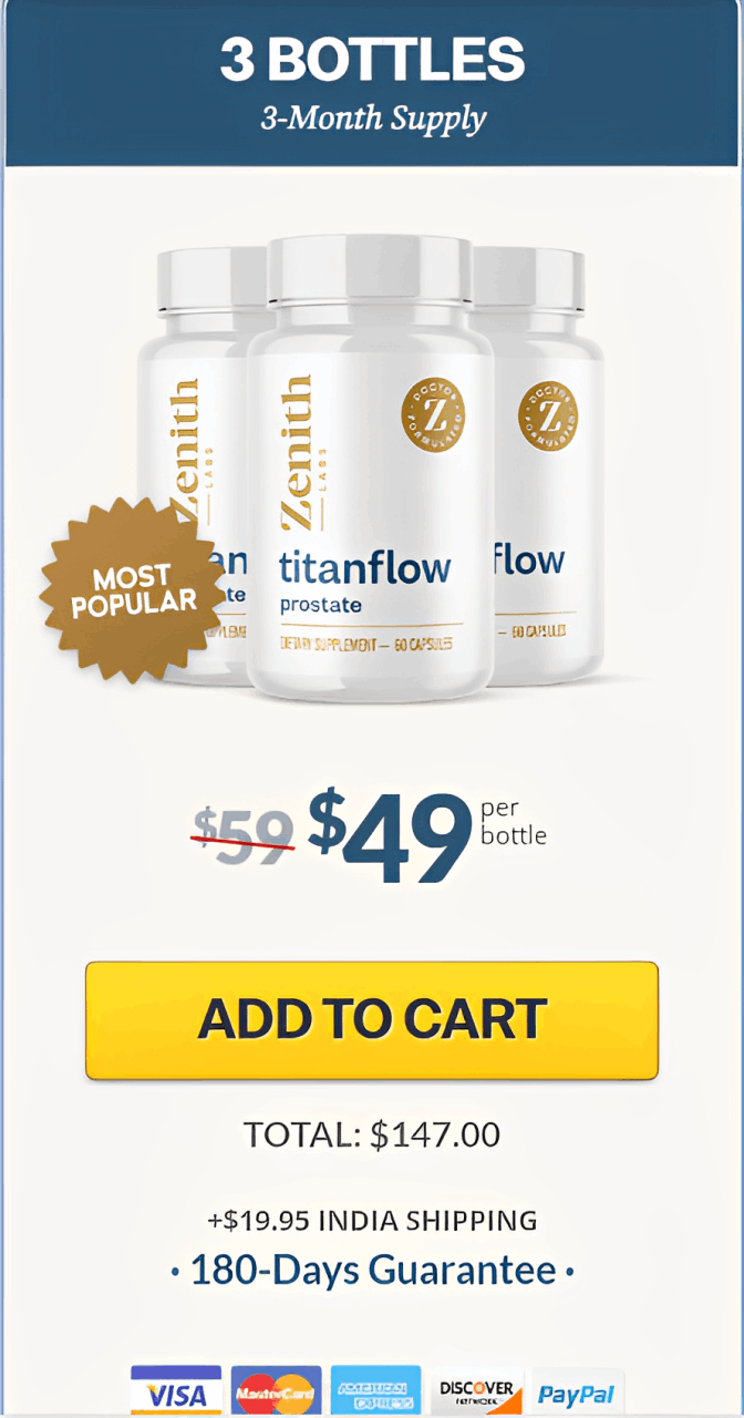 Titanflow 3 $49/bottle