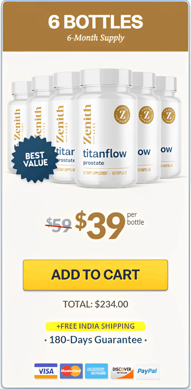 Titanflow 6 $39/bottle